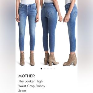 Mother “Looker” hi rise jeans size 28 in rinse Hey Sun.